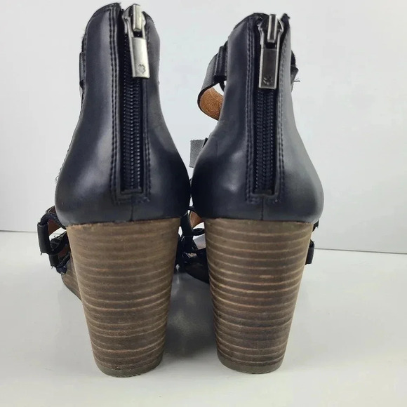 Lucky Brand Jensa black strappy wedge sandal - Picture 6 of 10